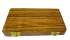 Vintage Brass Polished Balance Scale With Wooden Box With Weights Jewelry 50 Grm