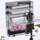 Hang On Back Aquarium Filter Double Dry-wet Filtration  Up To 80gal