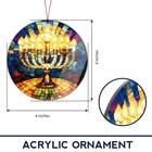 Hanukkah Christmas Ornament Menorah  Jewish Gift Decor  Spiritual Tree 2025