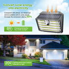 4pack 126 Led Solar Power Lights Outdoor Motion Sensor Garden Security Lamp Wall
