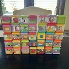 Fisher Price Vintage Peek A Boo Incrediblock Blocks Lot Of 40 Animals Sensory