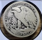 1917-s Liberty Walking Half Dollar - Actual Coin Shown - 90  Silver Inv 608