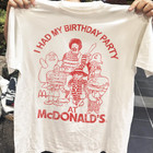 90s Mcdonalds Birthday Party T-shirt Vintage Retro Graphic Tee S-5xl