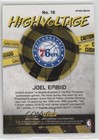 2019-20 Panini Nba Hoops Premium Stock High Voltage Flash Prizm Joel Embiid  16