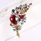 Crystal Flower Brooch For Women Fashion Pin Bouquet Brooches Wedding Jewelry
