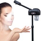 Pro 2 In 1 Facial Steamer Ozone Beauty Salon Spa Salon Equipment Skin Care Black