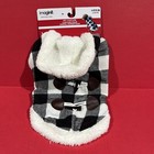 Christmas Black   White Checked Pet Dog Costume Imagin8 Size Medium New