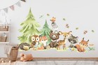 Forest Animals Fox Rabbit Bear Wall Sticker Decoration Nursery Wall Decal Sticke