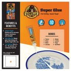Gorilla Super Glue  Fast   setting  Impact   tough All   purpose Pack Of 1  Clear
