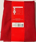 Holiday Time Red Fabric Tablecloth 70    Round Polyester Blend  hdx3 