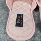 Polo Ralph Lauren Womens Slip On Slippers Pony Logo Memory Foam Indoor Shoes Euc