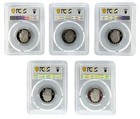2025 S Silver Quarter 5 Coin Set Pcgs Pr69 Dcam - Made In Usa Holder