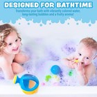 Tub Works   Magical Kids Bubble Bath  Variety 12 Pack   Pink  Purple  Teal 