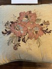 Croscill Normandy Square Embroidered Floral Design Throw Pillow 17x 17