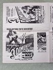 House Of Wax Vintage Original Full Two Page Ad Sheet No Cuts 1953
