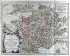 1776 Zannoni  Map Gallia Veteris Ancient Gaul France Lutecia Paris Roman Era