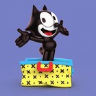 Fellix The Cat  Fan Art Hand Painted 3d Printed Action Figure Collectible Gift