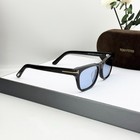 Tom Ford Penn-02 Tf1362-f Sunglasses Black Frame Blue Lens 55-16-145 New
