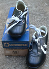 Vtg Converse Cleats Black Star 2 Boys Vinyl 80s Ayso Official Soccer Shoes Box 