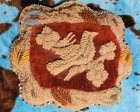 Rare Antique Beaded Pillow Victorian Bird Bead Possibly Iroquois American Indian