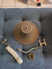 Vtg Brass Ship s Bell Heavy With Wall Mount 5 5x8  Maritime Nautical Solid 