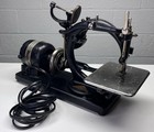Antique Willcox   Gibbs Sewing Machine With Wooden Case Nice Works