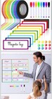 176 Pcs White Board Accessories Set Include 144 Magnetic Dry Erase Labels 12 