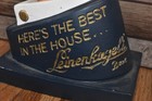 Vintage Leinenkugel   s Beer Can Bottle Holder Hand Counter Sign Bar Display