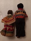 Lot 2 Vtg Seminole Indian Native American Dolls Palmetto Patchwork 8-9    Old