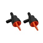 1 4  90 Degree Fuel Shut Off Valve With Clamps Replacement For 698181 Black 