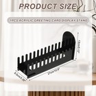 12-tier 1pack Clear Greeting Card Display Stand  Black