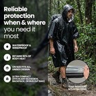 4-pack Emergency Mylar Ponchos Universal Fit Thermal 90  Heat Retention