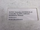 Fanuc Robotics System R-j2 Controller Karel Software Installation Manual