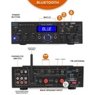 Pyle Compact Wireless Bluetooth Stereo Amplifier W  Digital Lcd Display 200 Watt
