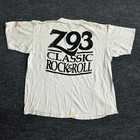 Oneita T-shirt Mens Xl White Vintage Z93 Classic Rock Slats Friday Live Usa Made