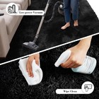 Fluffy Rug Shaggy Area Rug  Black 2x4 Area Rugs For Bedroom  Small Bedside Rug 