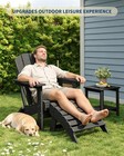 Adirondack Ottoman 21 3l X 18 7w X 13 8h Inch Hdpe Folding Patio Footrest 230lbs