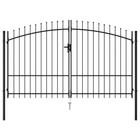 Fence Gate Woerden Double Door With Spike Top 117 9x88 4 