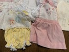 Vintage Baby Girl Toddler Clothing 10 Piece Lot Newborn - 6t Dresses Bubbles