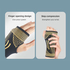 Copper Sports Wrist Hand Support Brace Splint Carpal Tunnel Sprain Arthritis Us