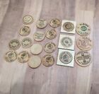 Round Tuit Wooden Nickel Token Coin Vintage Set Of 20