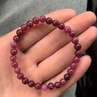 Natural Red Garnet Stretch Bracelet 5mm Gemstone Beads Healing Crystal Gifts