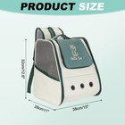 Cat Backpack Carrier Portable Pet Backpack For Cats Or Small Dogs Green