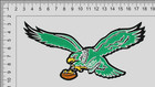 Huge 15-inch Green Chenille Philadelphia Eagles Patch Iron-on