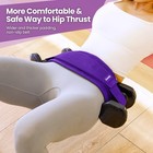Hip Thrust Belt  Balency Hip Thrust Belt For Dumbbells Heavy Purple
