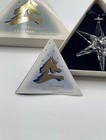 New 1993 Swarovski Crystal 3  Annual Christmas Holiday Ornament Box Cert 174969
