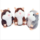 Interactive Talking Hamster Toy 15cm Plush Stuffed Animal Repeat Speak Sound Rec