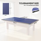 Soozier 9 Ft Folding Table Tennis Ping Pong Table Conversion Top With Net