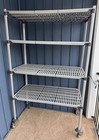 Metro Commercial Shelving Rack 48x24 Nsf On Wheels   Extra Parts Rack
