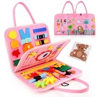Montessori Busy Board Sensory Toy Fine Motor Skills Travel Learning Toy Kids